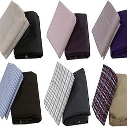 Fabrics Men's Cotton Shirt and Trouser Unstitched Fabric Set of 6 - Gift Box Pack (Multicolour_Free Size) 03-image-28