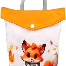 bnf® Nappy Bag Portable Travel Bag Baby Cloth Diaper Bag for Outdoor Daycare Pool Fox 25x30cm Baby | Diapering | Diaper Bags-picture-25