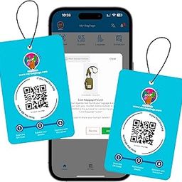 My-BagTags Luggage Tags - QR Enabled Tags - Just Scan to Contact The Owner – Redefining Luggage Recovery with QR Technology - Pack of 2 Tags-53