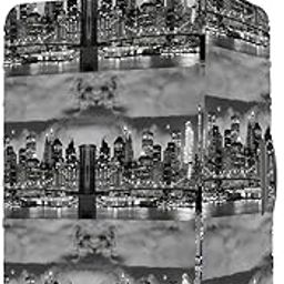 Balck New Yokr Medium Protective Luggage Cover Without Suitcase - Balck New Yokr | Size - 24 in (Fit - 22-26 in Luggage) (M)-image-12