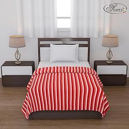 Status Contract All Season Multipurpose Single Bed Polar Fleece Blanket/Summer AC Blanket (Red)-image-40