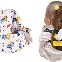 SHOPTOSHOP Baby Infant Toddler Helmet No Bump Safety Head Cushion Bumper Bonnet Adjustable Protective Cap Child Safety Headguard Hat for Running Walking Crawling Safety Helmet for Kid (Yellow)-14