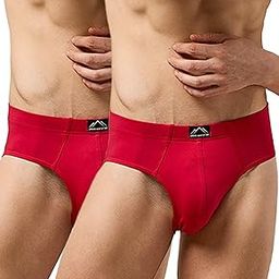 Anti Bacterial Premium Cotton Spandex Briefs Underwear for Men with No Marks Waistband-Moisture Wicking and Stayfresh Treatment (Pack of 2)-image-13