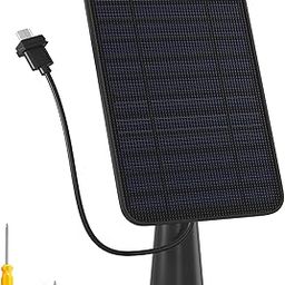 5W Solar Panel Charger Compatible with Blink Outdoor/Outdoor(3rd Gen)/XT XT2 Camera, Solar Panel for Blink Camera, 13.1ft Charging Cable & Rubber Plug, IP65 Weatherproof with Secure Wall Mount, 1 Pack-60