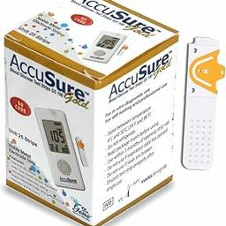 AccuSure Gold Glucometer Test Strips, Pack of 1 | 25 Glucometer Strips-12