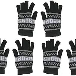 Winter Hand Gloves for Men & Women – Black Woolen Knitted Warm Gloves for Ultimate Cold Weather Protection, Black, Pack of 3-30