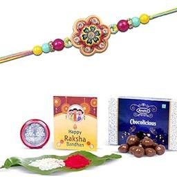 Anshri Rakhi Combo Set of 1 For Brother, Bhiya, Bhai, Best Rakhi Gift Combo For brother,RakhiwithChocolate, 2212-image-78