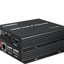 atdaraz 300M IP HDMI KVM Extender Over Rj45 cat5e/6 HDMI Ethernet Video Extension Muitlpoint Cascade Extender Support via Network Switch-image-78