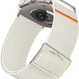 MOROFY Sport Stretchy Nylon Band Compatible with Apple Watch Ultra2|Ultra Band 49mm, iwatch Band Series 10 46mm, 9|8|7 45mm, SE2|SE 6|5|4 44mm, 3|2|1 42mm - Stone-32