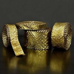 Embroiderymaterial Gota Laces Borders Material for Dresses Clothes Apparels Saree Blouses Making Purpose Dark Gold Color (4.5 Meter)-image-22