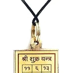 numeroastro Shri Shukra Yantra Pendant in Brass for Men & Women (Small) (3 Cms) (1 Pc)-picture-25
