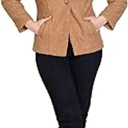 Winter Wear Casual Soft & Warm Full Sleeve Velvet Blazer For Women's (4160)-image-46