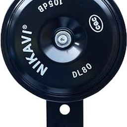 NIKAVI SMTH Universal Fit Auto Car Vehicle Horn, 12V Single Blister Round Disc Horn (Black) (SMTH)-picture-21