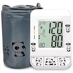 Milan Digital Blood Pressure Monitor with LCD Display, Panda Design Case Cover, Memory Function, White-31