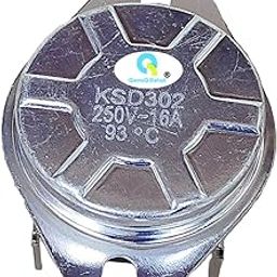 QemiQ Retail®-KSD-302 16A 93 Degree 4pin Thermostat Temperature Controller Switch 250VAC for-microwave,oven, coffee maker,Speed Cook oven,heater,gas furnace, Heater,wall heater, water bottles etc-16