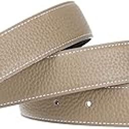 H Full Grain Cow Leather Belts Replacement Belt Strap Without Buckle 32mm Wide-image-44