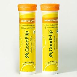 GoodFlip Diabetes Care Fizz – Pack of 2 (30 Capsules) – Effervescent Tablets with Karela Extract, Alpha Lipoic Acid and L-Carnitine | Control Sugar Spikes and Improve Insulin Sensitivity | No Added Sugar | Pack of 2-94