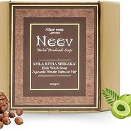 Neev Herbal Handmade Soaps Amla Ritha Shikakai Hair Wash Ayurvedic Wonder Herbs Soap-picture-12