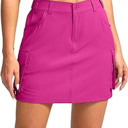 Women's Skort 5 Pockets Cargo Skirt Golf Skirts Skorts for Women Casual Summer Hiking-image-104