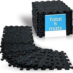 Conso Mats Gym Tiles | Durable Rubber Flooring | Shock Absorbing, Noise Reducing|Waterproof & Eco-Friendly | Interlocking Mats-17