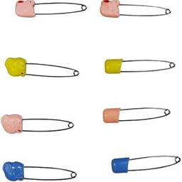 FELIX GO LUCKY Baby Safety Diaper Pins ? Set of 8 | Secure & Rust-Free Stainless Steel Safety Pins for Cloth Diapers, Nappies & Multi-Purpose Use - DP08 P4-image-46