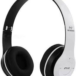 P47 Gaming Wireless Bluetooth Over Ear Headphones with Mic (White)-picture-15