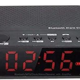 3NH® Bluetooth Digital LED Display Alarm Clock Speaker Amplifier FM Radio Mp3 Pl H4G8-17