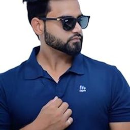 Men’s Solid Polo T-Shirt | Navy Blue Half Sleeve Cotton Polo | Premium Collar T-Shirt for Casual & Smart Wear-image-1