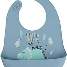 YOUSTYLO - YOU ARE PRIORITY Waterproof Silicone Bib for Feeding Infants Babies and Toddlers 6M to 5 Yr | Rice Pocket Adjustable Comfortable Silicon Soft Baby Bib Keeps Stains Off (1 Pc)-30