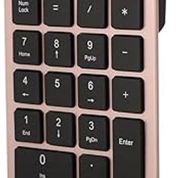 Jopwkuin Wireless Numeric Keypad, Numeric Keypad, Mini Keypad, for Laptop, Desktop, (Rose Gold)-31