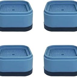LUCCI - Anti-Slip, Anti-Vibration Washing Machine Feet Pads Shock and Noise Cancelling Washer and Dryer Pads for Refrigerator and Home Furniture Appliances (4PCS, Blue)-picture-5