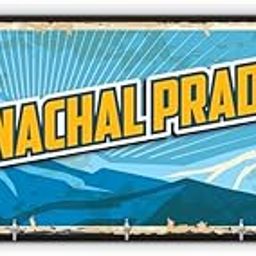 100Yellow® Arunachal Pradesh Printed with 5 Hooks MDF Wooden Laser Cut Keys Wall Stand |Key Orgaziner for Home|Hotel|4.2x10.1 Inches | Multicolor|PACK OF 5-image-6