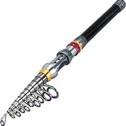 Sougayilang Fishing Rod Telescopic Fishing Pole Portable - 24 Ton Carbon Fiber, CNC Machined Reel Seat, Comfortable EVA Handle, Travel for Bass Trout Fishing-2.4M-image-20