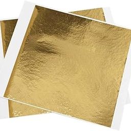 Gold Foil Imitation Sheets for Art Crafts Decoration Gilding Crafting Frames Sheets (#2.5 Gold Leaf Foils, 100)-image-34