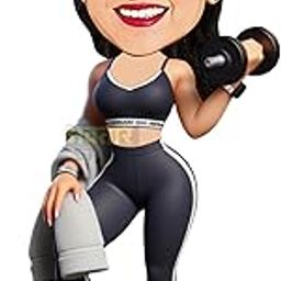 Avataar Studio Personalized Gift for Friends, Brother, BFF, Boyfriend, Father Character Caricature Photo Frame Unique Design Customized Gift for Friends & Family (Fitness Freak Girl)-image-43