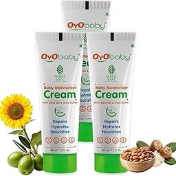 OYO BABY Soft Baby Face Cream, 50ml (Pack of 3) | Daily Moisturizing Cream for Babies with Olive Oil & Shea Butter | Non-Sticky, Prevents Dryness & Soothes Baby's Skin-image-28