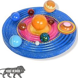 Gift Equals Love Wooden Planets Solar System 3D Model Toys Set Science Learning Educational Toy for Kids Age 3 4 5 6 7 8 9 10 Till 99 Years (Planets & Galaxy Board)-31