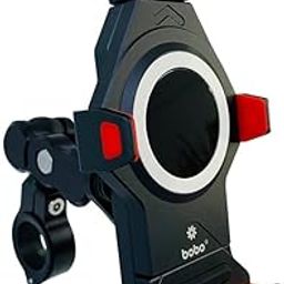 BOBO BM15 Anti-Vibration Anti-Theft Metallic Waterproof Bike/Motorcycle/Scooter Mobile Phone Holder Mount, Ideal for Maps and GPS Navigation (Black)-17