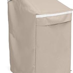 Covermates Bar Chair Covers - Premium Polyester, Weather Resistant, Drawcord Hem, Seating and Chair Covers, 26W x 28D x 48H, Clay-image-50