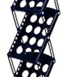 A4 iron Portable Freestanding Magazine Rack, Metal Zigzag Catalogue/Magazine,Literature Stand Rack,Silver color-image-98