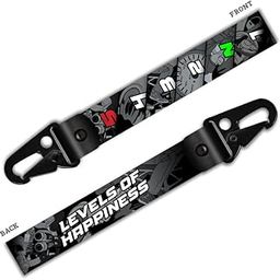 RAW Levels of Happiness Keychain with hook | Keychains for Bike/Car/General Use-picture-20