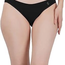 Cotton Lycra Stretchable Bikini Rise Premium Panty for Women (in, Alpha, L, Regular, Black Anthra Grey)-image-76