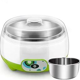 Electric Yogurt Maker – 1L Automatic Yogurt Machine with Temperature Control & Auto Shut-Off – Stainless Steel Inner Container – Homemade Fresh Yogurt & Dahi Maker for Home Kitchen-91