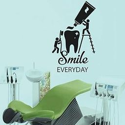 ARWY® Dental Wall Stickers for Clinic Dental Care Wall Decals Art Wall Sticker Wall Vinyl Decorative Dental Clinic Everyday Smile Tooth Removable 57X34Cm-image-50