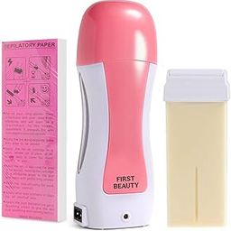 FIRST BEAUTY Roll-On Wax Warmer Kit For Hair Removal – Includes Wax Warmer, Refill Cartridges, And Wax Strips For Women (Pack Of 3) – Waxing Kit-image-6