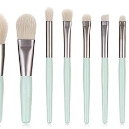 HIRKO 8 Pcs Brush Set With Pouch, Makeup Brushes Premium Synthetic Kabuki Foundation, Concealers, Eye Shadows Professional Blush, Face Powder, Highlighter, Contour, Blending Eyeliner (MULTICOLOUR)-image-75