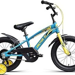 VECTOR 91 Rover 16T Single Speed 10 Inch Frame - Unisex Kids Cycles - Blue & Yellow-image-65