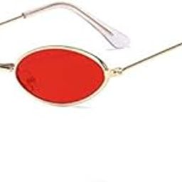 Metal Oval Small Screen Sunglasses for Womem Latest Version (Unisex)-image-4