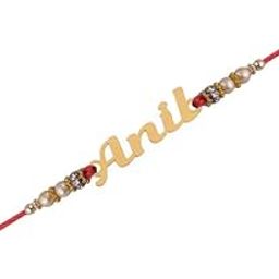 GIVITAS Brass Customized Rakhi For Brother (1 Piece) | Personalized And Stylish Name Rakhi For Rakshabandhan (R6)-image-77