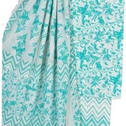 Trendy Block Print Cotton Unstitched Dress Material with Dupatta-image-45